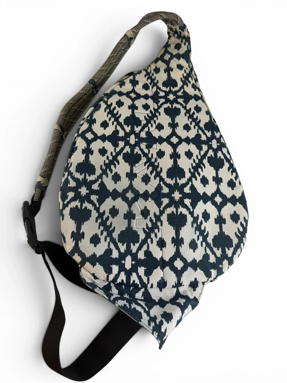 KAVU Rope Sling Bag Ikat Print Canvas‎ Crossbody Backpack